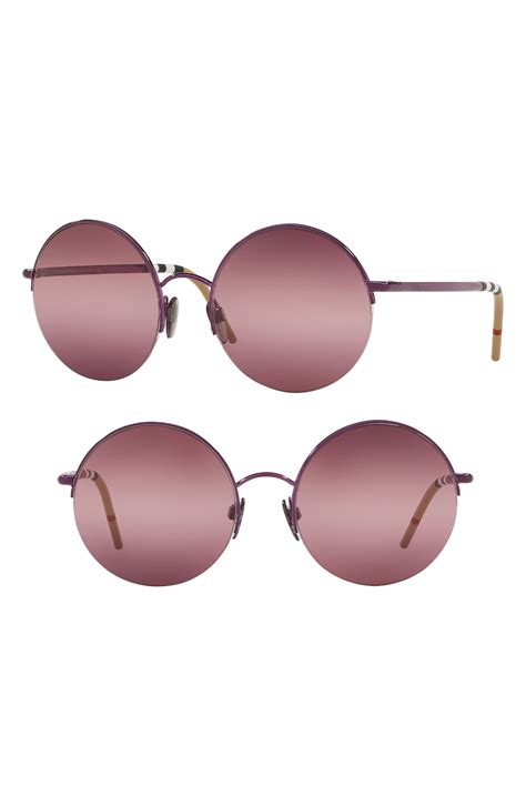 burberry round sunglasses